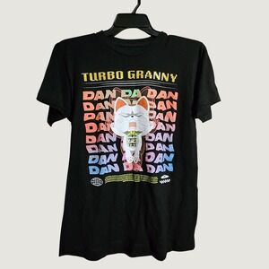 Dan Da Dan T-Shirt Turbo Granny Graphic Medium Black